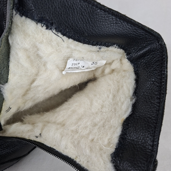 Vintage Saute-Mouton Monica Winter Boots Shearling Insulated Made In Canade - Picture 12 of 14
